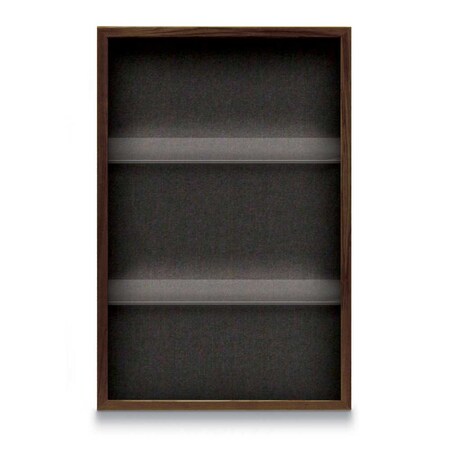 United Visual Products Outdoor Enclosed Combo Board, 48"x36", Satin Frame/Blue & Ultramarine UVCB4836OD-BLUE-ULTMAR